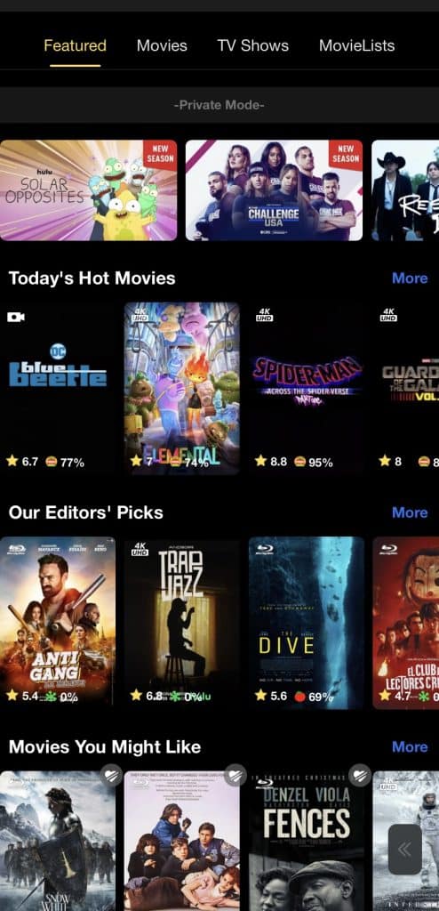 MovieBox Pro on iPhone